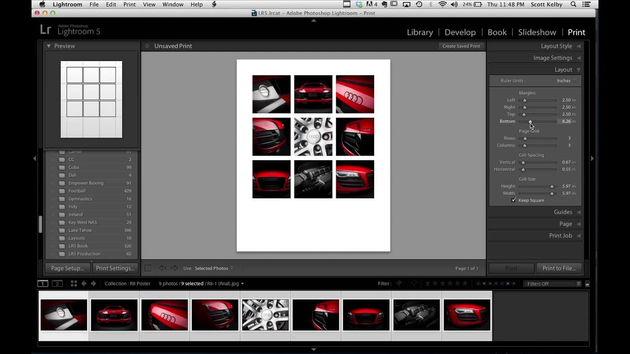 How to Build a Multi-Photo Car Poster Entirely in Lightroom (Then Finish It in Photoshop)