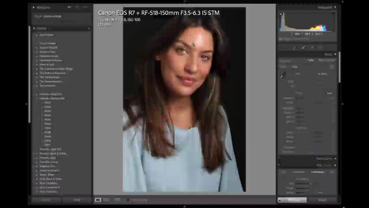 Preset amount slider appearing below preset name in Lightroom Classic