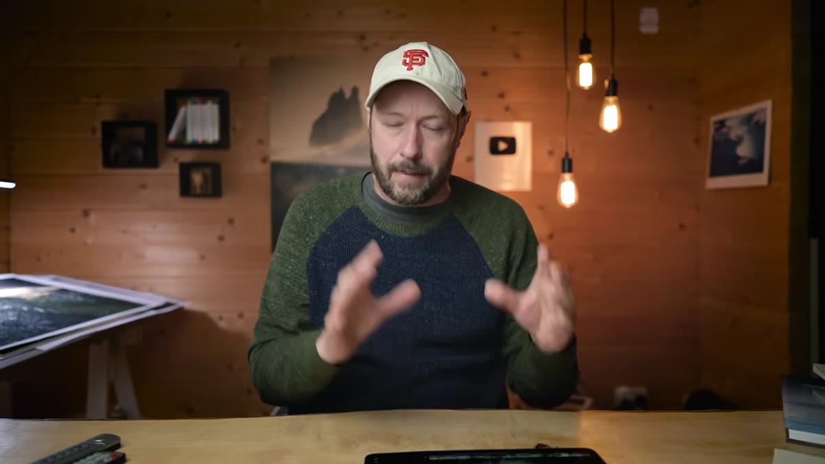 Lightroom develop module open with a landscape photo loaded