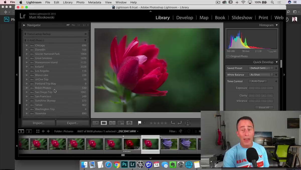 External drive &ldquo;Photo Drive Number One&rdquo; shown in Folders panel