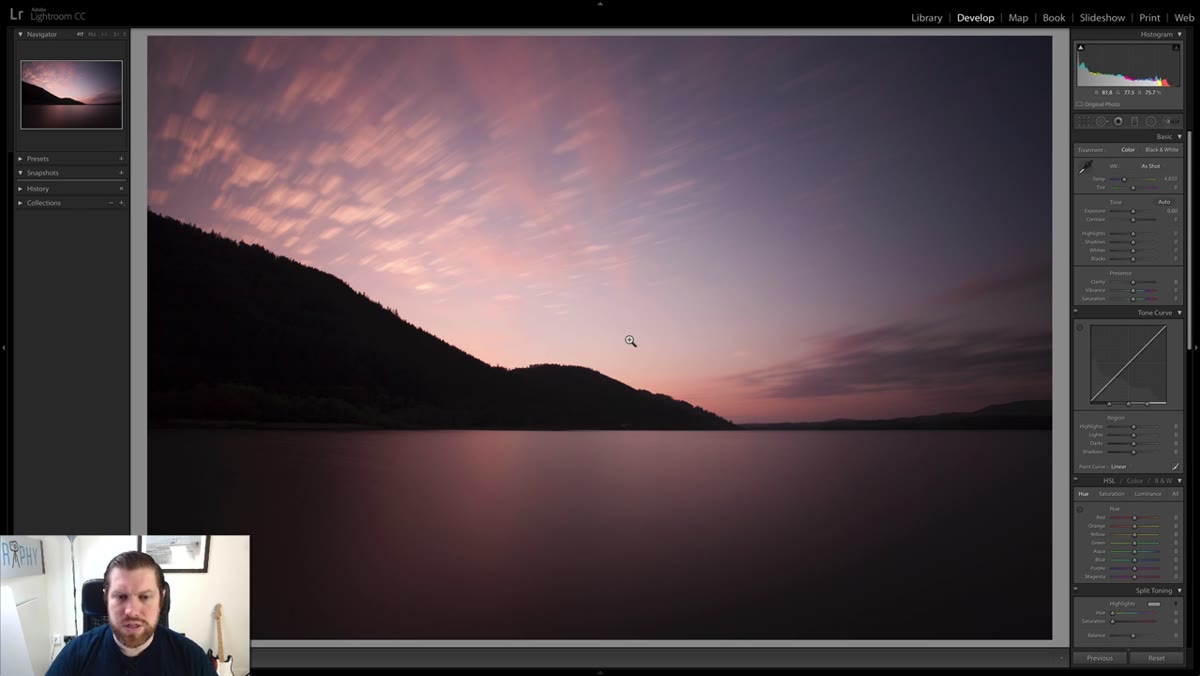 Lens Corrections panel open, Profile Corrections enabled