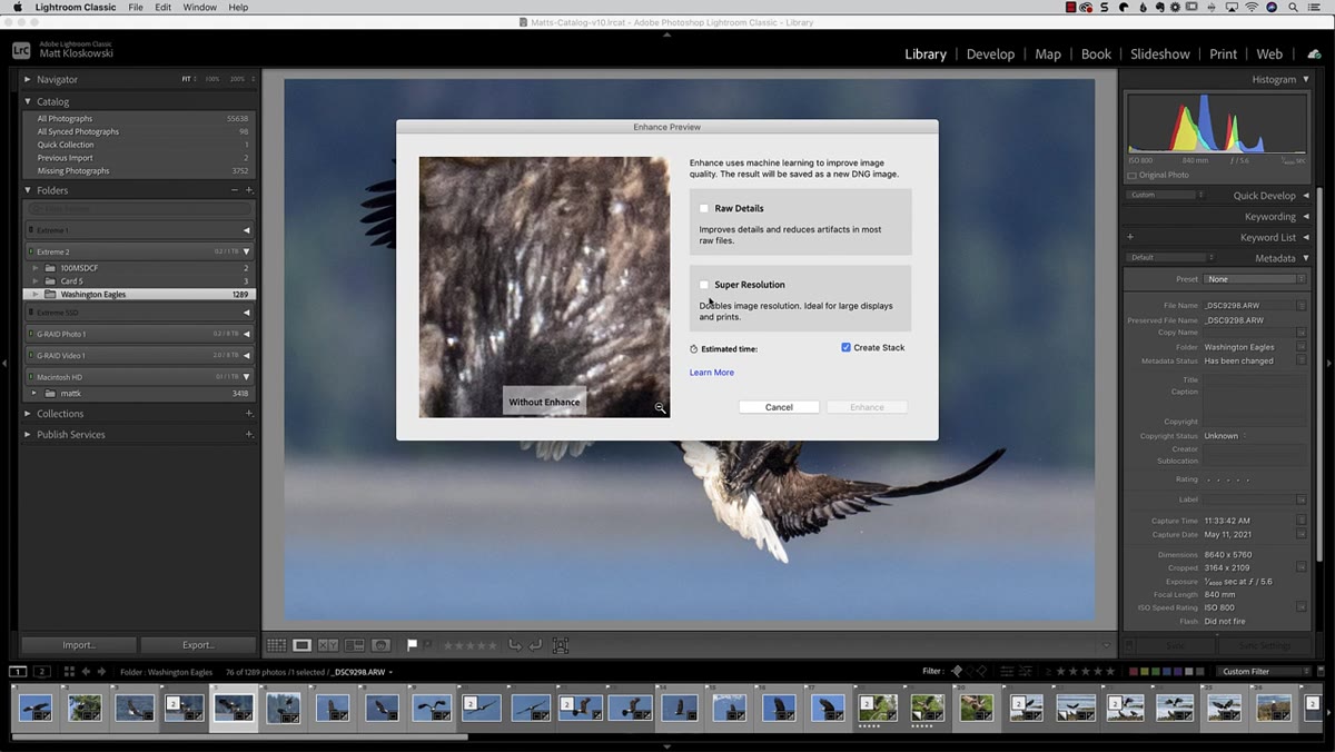 Masking panel open with subject selection active