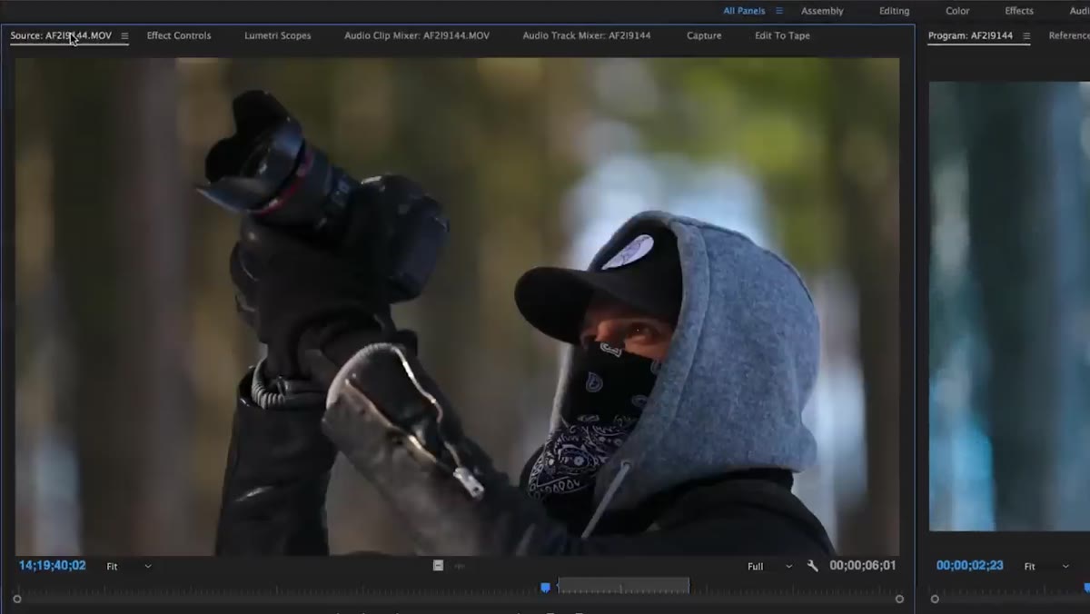 Effect Controls panel open showing adjustment layer opacity slider