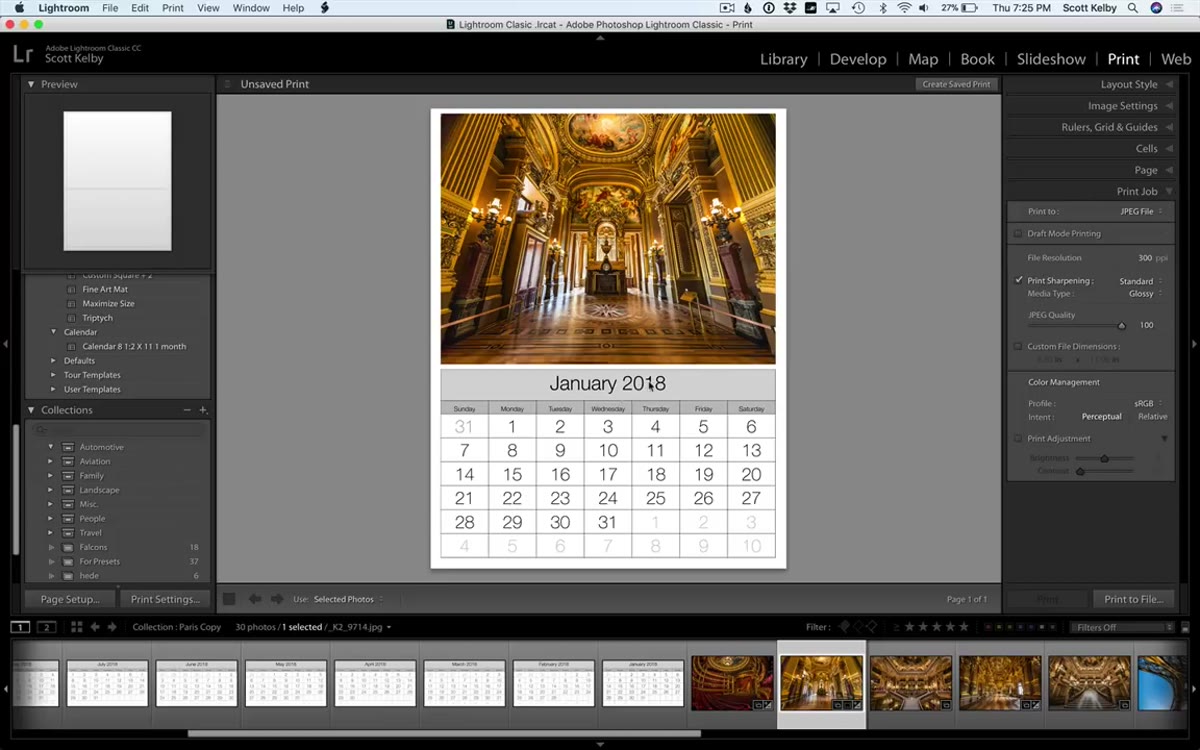 Develop module split toning panel with color selected for highlights