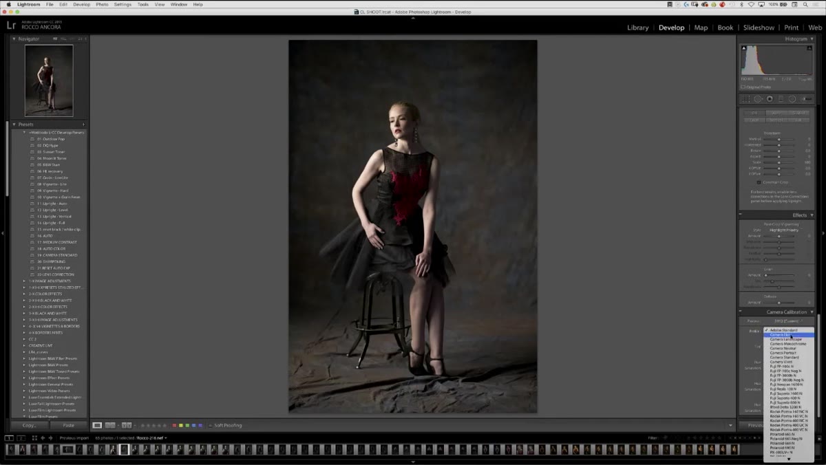 Profile dropdown changing from Adobe Standard to Camera Standard