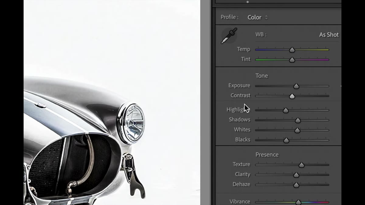 Cursor double-clicking directly on a slider nub to reset it to zero