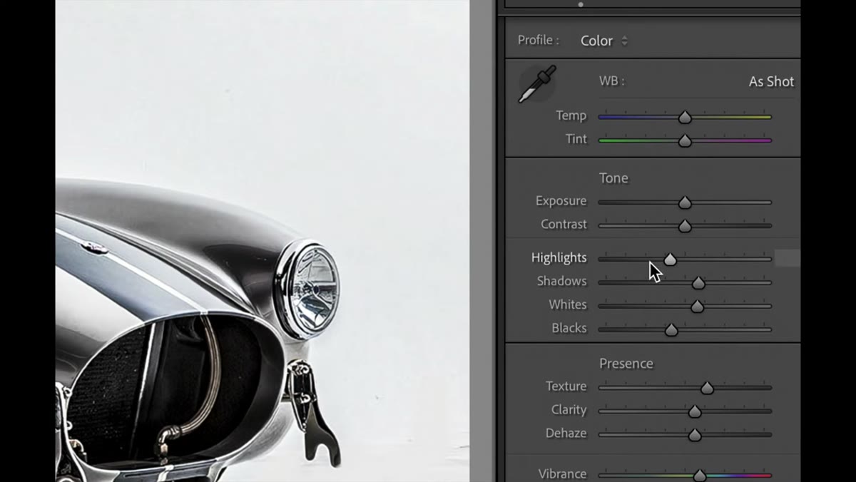 Cursor double-clicking the text label of a slider to reset it