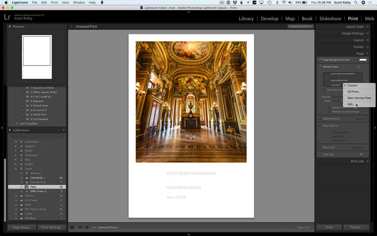 Pasting formatted text into Lightroom identity plate editor