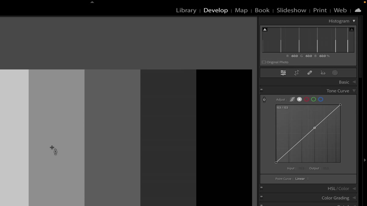 Click placing a curve point at exact luminance position of sampled pixels