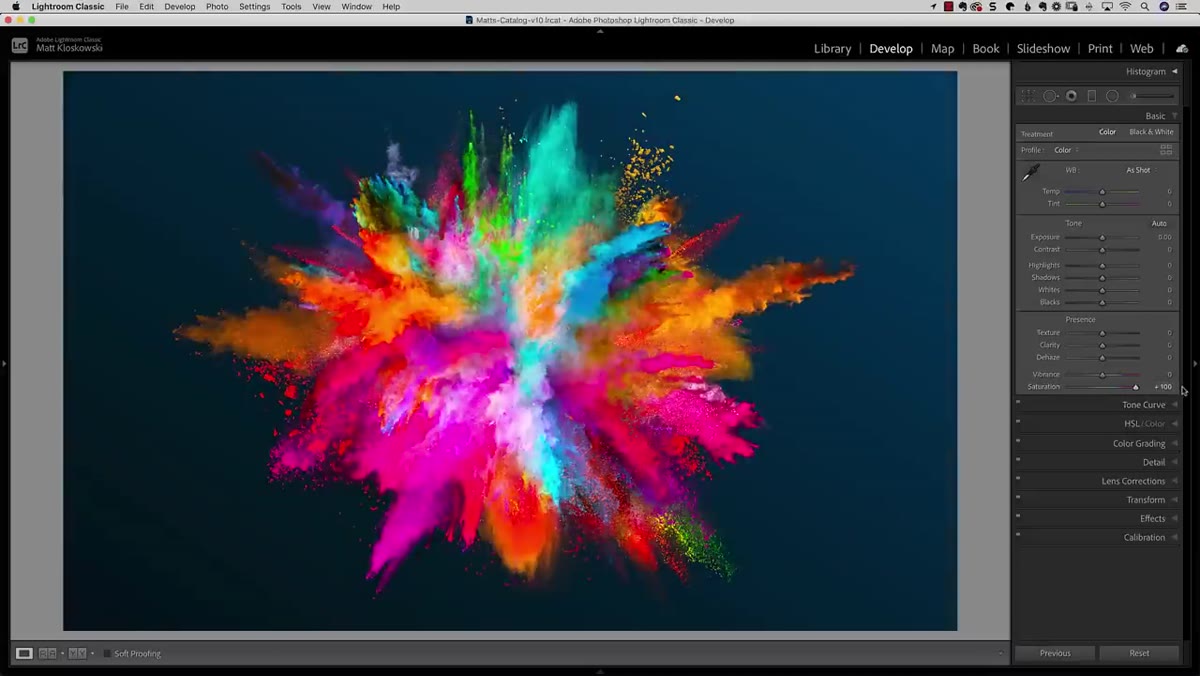 Saturation slider at 100 showing radioactive skin tones